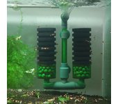 Filtro de agua de doble cabezal para acuario, esponja para pecera, bomba de aire, filtro de limpieza para pecera, accesorio para acuario PT0738
