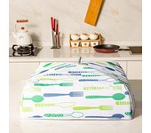Fácil de limpiar, práctico, impermeable, práctico, para cocina, que retiene el calor, cubierta plegable para cuenco de comida, cubierta para platos de cocina S