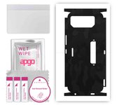 apgo Protective Skin Sticker for the back+sides compatible with Asus ROG Phone 6, Full Wrap Film, Foil, Vinyl - Pattern Black Camo