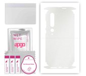 apgo Protective Skin Sticker for the back+sides compatible with Xiaomi Mi 10 Pro 5G, Full Wrap Film, Foil, Vinyl - Pattern Matte Transparent