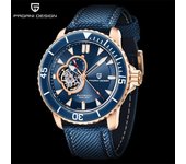 PAGANI design Relojes mecánicos automáticos para hombres NH39A Reloj azul Hombres 100M Reloj de negocios resistente al agua