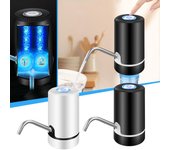 Dispensador de agua de 5 galones, botella eléctrica con carga USB, dispensador de agua automático portátil para camping, viajes, hogar y cocina. One Size negro