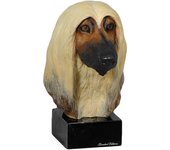 Lebrel afgano, Tazi - figura pintada, estatua, figura, realizada por el artista, marca Art-Dog