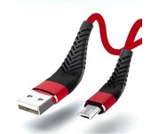 Cable micro USB de 1m 2m 3m 0,25 m para cable de datos de carga rápida para Xiaomi Redmi 4X 5 Samsung S7 J7 Huawei Android teléfono móvil Cable cargador microusb 25cm negro
