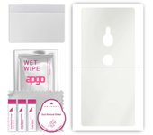 apgo MATTE Protective Skin Sticker for the back compatible with Sony Xperia XZ2, Wrap Film, Hydrogel Film, Flexible, Soft TPU with positioning layer e
