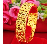 Pulsera de cadena de reloj de color dorado de moda con diseño de jefe dominante 20CM oro