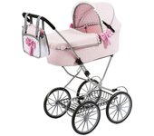 Cochecito de muñecas Reig Dolls Pram Rosa 64 cm