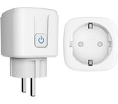 Enchufe WiFi inteligente UE tipo E enchufe de Control remoto inalámbrico adaptador de carga toma de corriente para el hogar inteligente EU Plug blanco