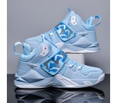 Las nuevas zapatillas de baloncesto para hombres Amortiguación transpirable Zapatillas deportivas antideslizantes Zapatillas deportivas Gym Training Athletic Basketball Sneaker 36 azul