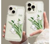 Funda Tulipán Blanca para Huawei Mate 60, Honor 100 Pro, Nova 12, P70 Pro - Transparente y a Prueba de Golpes. Honor Play 20/Honor Play 20
