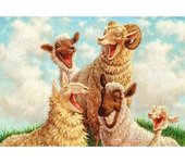 5d Diamond Painting Expression Sheep Full Round 5D DIY Diamond Embroidery 20X30CM