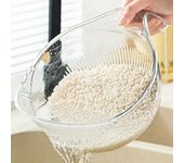 1 cesta de drenaje multifuncional, cuenco de drenaje, fregadero doméstico, lavabo para verduras, colador para lavar arroz, plato de fruta 1PCS blanco