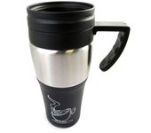 Les Trésors De Lily [M3928] - Taza de viaje 'Design' negra - 19x9 cm (40 cl) negro