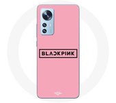 Coque pour Xiaomi Mi 12 / 12X Blackpink Groupe de K-pop Logo Fond Rose