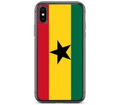 Funda - PIXELFORMA - iPhone XS - Drapeau du Ghana - Souple - Protección completa