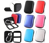 Estuche para tarjetas Estuche para llevar Estuche externo para disco duro SSD de 2,5  Estuche para auriculares Estuche para almacenamiento Estuche para disco duro plata