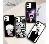 Funda de teléfono Jujutsu Kaisen Anime Gojo Satoru para iPhone 11 12 13 14 Pro Max mini X XR XS SE 2020 6S 7 8 Plus Galaxy S21 S22 iPhone 6plus