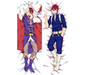 Funda de 60x180cm de Anime My Hero Academia Midoriya Izuku Todoroki Shoto Dakimakura, fundas de almohada grande con estampado 3D de dos caras para cama 40x120cm Peach Skin