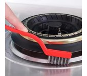 Cepillo de limpieza multifuncional para estufa de Gas, limpiador de cerdas de Metal de 7 pulgadas, suministros de limpieza del hogar de descontaminación fuerte, 3 uds. 3pc