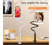 Soporte espiral para tableta y teléfono junto a la cama Lazy