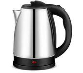 Hervidor eléctrico de acero inoxidable de 2.0L, color gris plateado, diseño de separación de base, resistente a la oxidación, duradero para uso en el hogar o la oficina durante viajes. UK