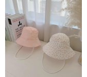 Sombrero de pescador de primavera para bebés, niños y niñas, sombrero para el sol con ala ancha y linda estrella, gorra Panamá de pescador para niños pequeños 48cm blanco