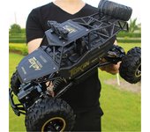 Nuevo 1:12 4WD RC coche 2,4G Radio Control coche Buggy todoterreno coches de Control remoto camiones niños juguetes para niños 28cm negro