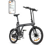 Bicicleta eléctrica plegable ENGWE P20 de 20 pulgadas, motor de 250 W, sensor de par, batería de 36 V y 9,6 Ah, velocidad máxima de 25 km/h, frenos de disco hidráulicos