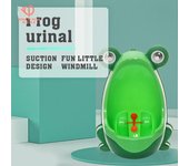 Inodoro infantil con diseño de rana, ideal para bebés y niños pequeños. Orinal de pared para niños. Entrenador de orinal. café