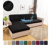 Funda de sofá impermeable, fundas para cojines de asiento elásticas, funda de sofá para sala de estar, funda protectora de sofá en forma de L para el hogar S size