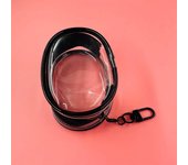 Organizador de joyas, caja de almacenamiento transparente, bolsa para auriculares, monedero, lindo bolso para muñecas, estuche a prueba de polvo con llavero A1 Without pendant