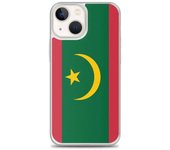 Coque iPhone - Drapeau Mauritanie - iPhone 13 mini - Souple - Multicolore - Vertical