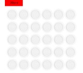 30 Uds. Diafragmas Kazoo diafragmas de flauta membrana Kazoo accesorios de instrumentos musicales de plástico blanco