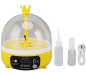 Mini incubadora de huevos para el hogar, Control automático de temperatura y humedad, 4 huevos, vela para incubar aves de corral
