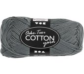 Pelote de fil de coton - 50 g Gris Anthracite