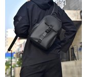 Bolso bandolera de gran capacidad para exteriores, bolso de pecho para hombre, bolso de hombro azul