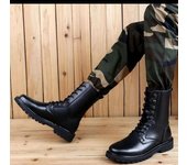 Botas Martin 2024: Botas de trabajo altas de cuero de moda para hombres y mujeres: combinables, gruesas y cálidas. 28