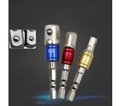Adaptador de mango hexagonal a cabeza cuadrada para destornilladores neumáticos/eléctricos de 1/4, 3/8 y 1/2 pulgada 1/4*1/4*50mm long steel ball connecting rod