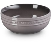 Plato hondo Le Creuset de 13 cm, color pedernal, resistente al calor, resistente al frío, apto para microondas, apto para lavavajillas, plato para horno, resistente al calor, oficial [japonés]