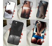 Funda de teléfono con trasero de chica sexy para iPhone 16, 15, 14, 13, 12, 11 Pro Max, Mini, X, XR, XS Max, 7, 8 Plus, carcasa trasera iPhone X XS