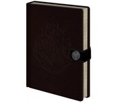 Cuaderno A5 Harry Potter Escudo de Hogwarts A5 marrón oscuro