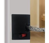 Cerradura de cadena antirrobo oculta de acero inoxidable de alta dureza para puerta de seguridad plata