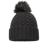 Gorro con forro de borreguito y pompones Lisbon para mujer de Mountain Warehouse One Size púrpura