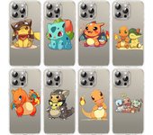 Funda E-57 de Pokémon para Samsung A04S, A05, A14, A06, A51, A15, A16, A12, S20, S21, S24 Ultra, A55, A54, OPPO Reno 8, 5, A22, A23, A25, A35, A34, A52 y A11 Samsung A06 cuero de búfalo