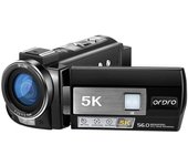 Ordro HDR-AE20 Cámara de vídeo digital 5K Videocámara WiFi Grabadora DV Panel táctil IPS de 3,0 pulgadas 56MP 18X EU Plug