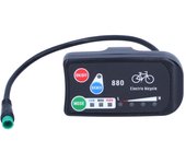 ¿Bicicleta eléctrica para KT?Pantalla LED880 E?Medidor de pantalla para bicicleta 36V 48V E?Accesorios para bicicletas blanco