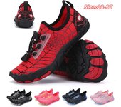 Zapatos de agua para niños, zapatos acuáticos para niños, sandalias de drenaje para deportes de playa, zapatillas de secado rápido para nadar descalzo, paseos en bote, buceo y surf 28 azul