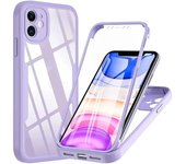 360 Protector de pantalla de cuerpo completo Funda de teléfono transparente para iPhone 15 14 13 12 11 Pro Max X XR XS Max 7 8 15 Plus Contraportada frontal a prueba de golpes For iPhone 8 Plus negro