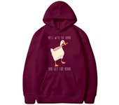 Simulador de ganso problemático Ganso desconocido Juego creativo y divertido Sudadera con capucha informal y cálida S