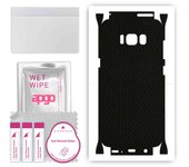 apgo Protective Skin Sticker for the back+sides compatible with Samsung Galaxy S8, Full Wrap Film, Foil, Vinyl - Pattern Matrix